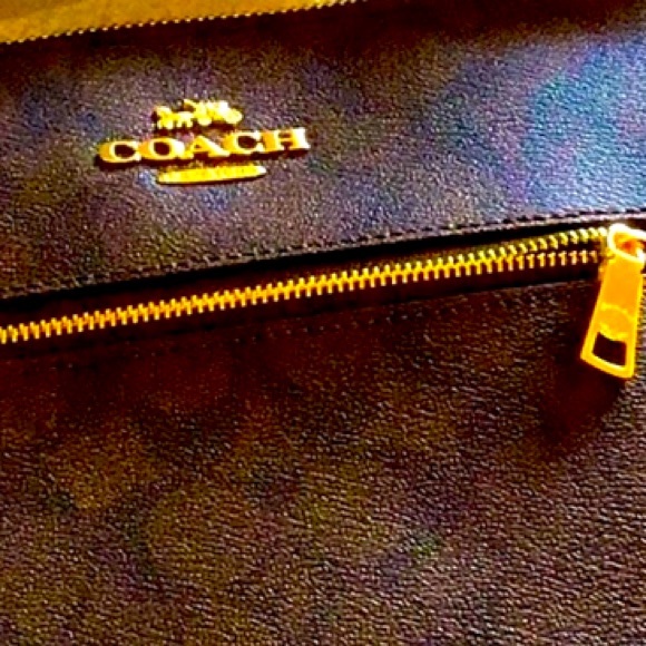 Large COACH black and brown Crossbody bag - Picture 5 of 8